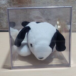 Ty Beanie Babies Spot The Doberman Dog 1993 Display Case